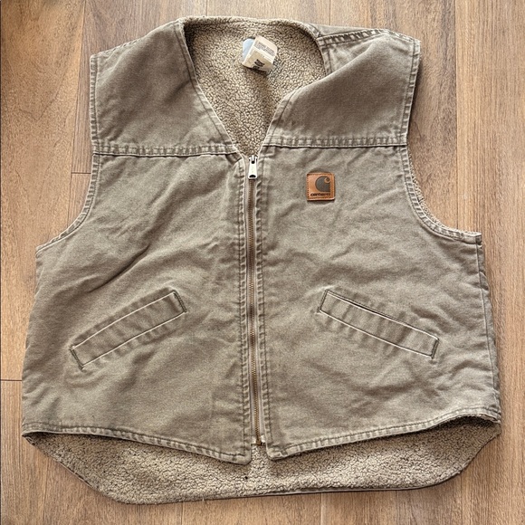 Carhartt Other - Vintage Carhartt V13DES Sherpa Lined Work Vest
